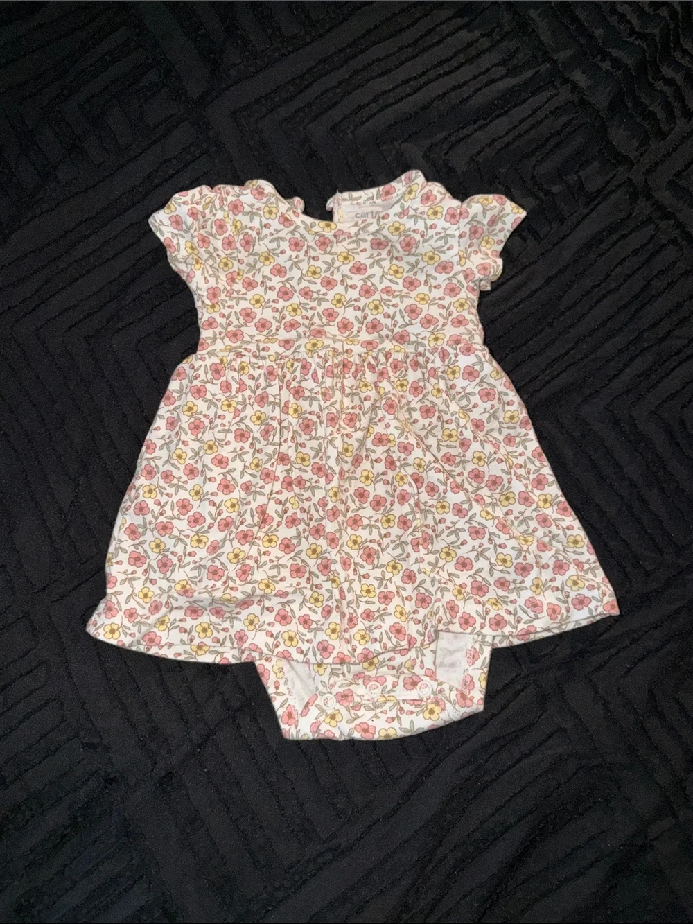 Carter's Floral Baby Dress in Pink, Yellow, Cream